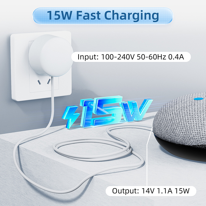 15W OEM Charger for Google Nes - Google Speaker Nest Audio review and price