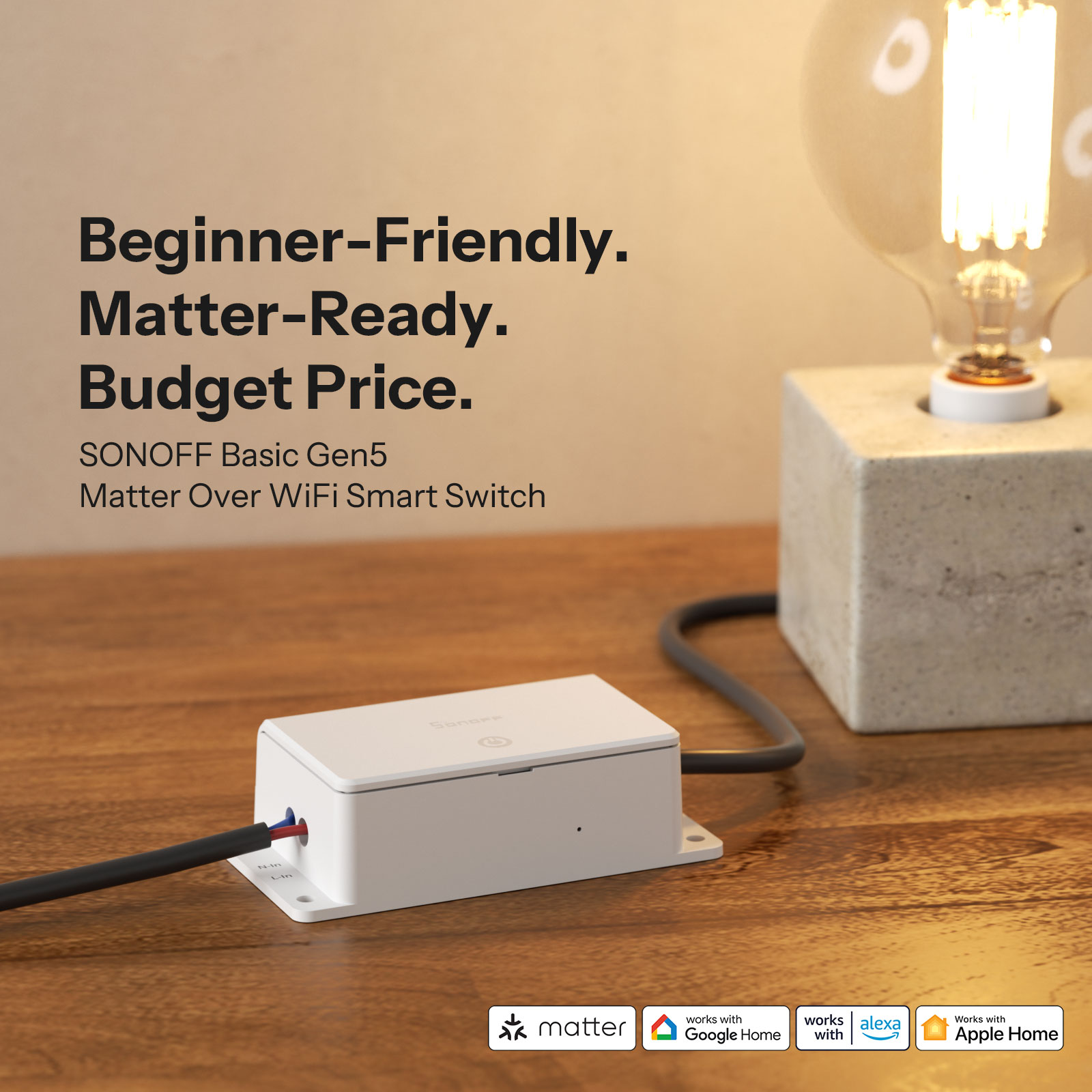 SONOFF BASIC-1GS Gen5 Matter W - Sonoff Basic Switch review and price