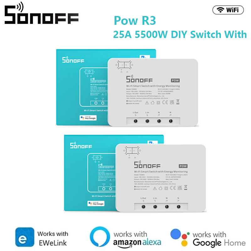 SONOFF POW POWR3/Powr316/POWR3 - Sonoff Basic Switch review and price