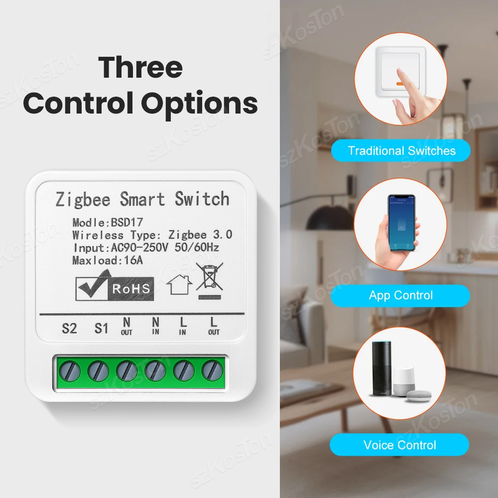 16A Tuya ZigBee Smart Switch M - Diy Home Automation Hub review and price